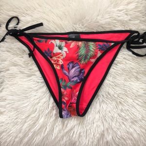 H&M Multicolored Floral Pattern Swim Bottoms